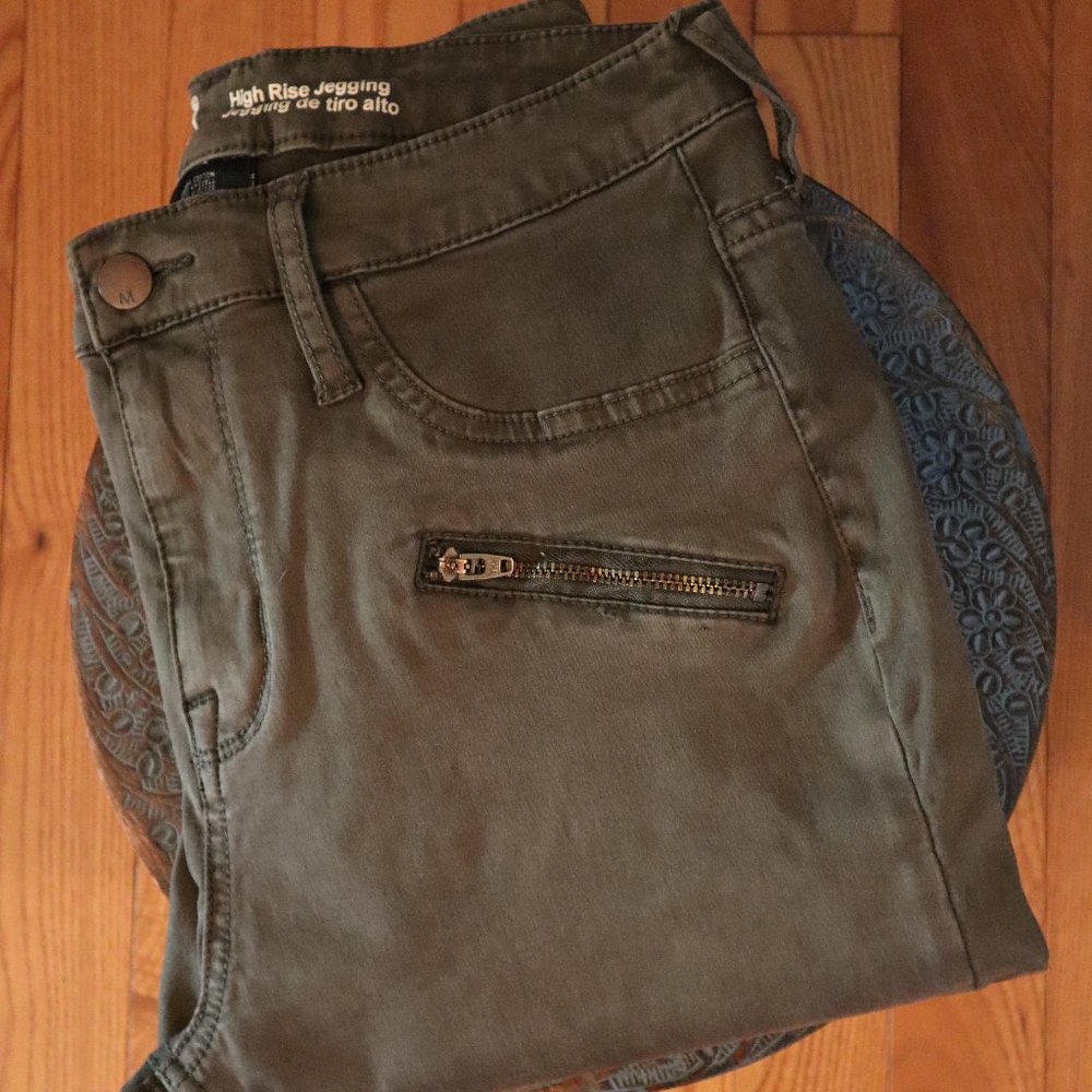 Mossimo - Army Green Moto Jeggings